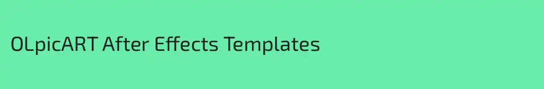 OLpicART After Effects Templates